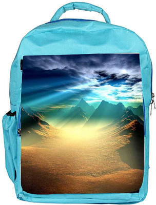 

Snoogg Eco Friendly Canvas New World Sunshine Backpack Rucksack School Travel Unisex Casual Canvas Bag Bookbag Satchel 5 L Backpack(Blue)