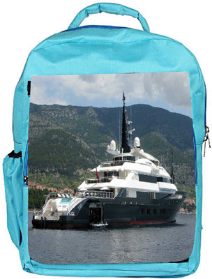 

Snoogg Eco Friendly Canvas White And Grey Boat Designer Backpack Rucksack School Travel Unisex Casual Canvas Bag Bookbag Satchel 5 L Backpack(Blue)