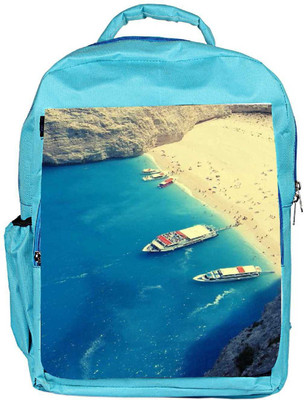 

Snoogg Eco Friendly Canvas Koh Samui Party Backpack Rucksack School Travel Unisex Casual Canvas Bag Bookbag Satchel 5 L Backpack(Blue)