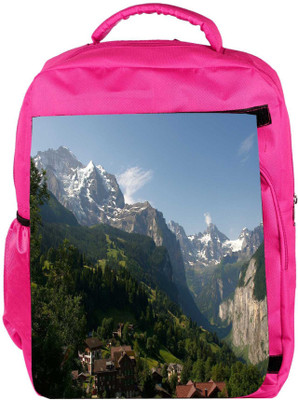 

Snoogg Eco Friendly Canvas Abstract Nature View Designer Backpack Rucksack School Travel Unisex Casual Canvas Bag Bookbag Satchel 5 L Backpack(Pink)