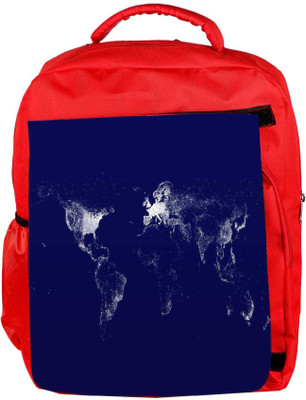 

Snoogg Eco Friendly Canvas Grey Light Map Designer Backpack Rucksack School Travel Unisex Casual Canvas Bag Bookbag Satchel 5 L Backpack(Red)