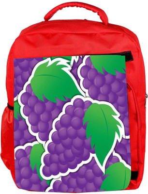 

Snoogg Eco Friendly Canvas Purple Grape Sticker Background Card In Vector Format Backpack Rucksack School Travel Unisex Casual Canvas Bag Bookbag Satchel 5 L Backpack(Red)