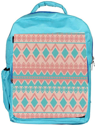 

Snoogg Eco Friendly Canvas Light Pink And Blue Aztec Backpack Rucksack School Travel Unisex Casual Canvas Bag Bookbag Satchel 5 L Backpack(Blue)