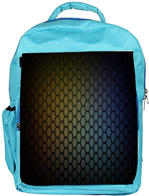 

Snoogg Eco Friendly Canvas Honeycomb Pattern Designer Backpack Rucksack School Travel Unisex Casual Canvas Bag Bookbag Satchel 5 L Backpack(Blue)