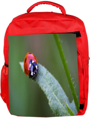 

Snoogg Eco Friendly Canvas Small Beatel Designer Backpack Rucksack School Travel Unisex Casual Canvas Bag Bookbag Satchel 5 L Backpack(Red)