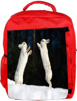 

Snoogg Eco Friendly Canvas Hiding Story Designer Backpack Rucksack School Travel Unisex Casual Canvas Bag Bookbag Satchel 5 L Backpack(Red)