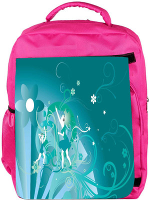 

Snoogg Eco Friendly Canvas Abstract Illustration Backpack Rucksack School Travel Unisex Casual Canvas Bag Bookbag Satchel 5 L Backpack(Pink)