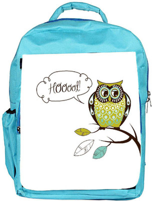 

Snoogg Eco Friendly Canvas Cute Vector Owl Hoooot Card Backpack Rucksack School Travel Unisex Casual Canvas Bag Bookbag Satchel 5 L Backpack(Blue)