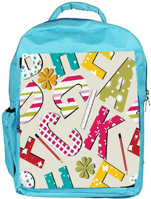

Snoogg Eco Friendly Canvas Pencil Alphabets Designer Backpack Rucksack School Travel Unisex Casual Canvas Bag Bookbag Satchel 5 L Backpack(Blue)