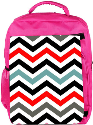 

Snoogg Eco Friendly Canvas Frequency Multicolour Backpack Rucksack School Travel Unisex Casual Canvas Bag Bookbag Satchel 5 L Backpack(Pink)