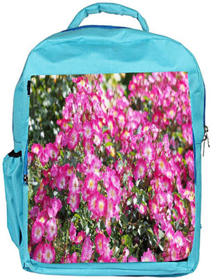 

Snoogg Eco Friendly Canvas Multicolor Flower Designer Backpack Rucksack School Travel Unisex Casual Canvas Bag Bookbag Satchel 5 L Backpack(Blue)