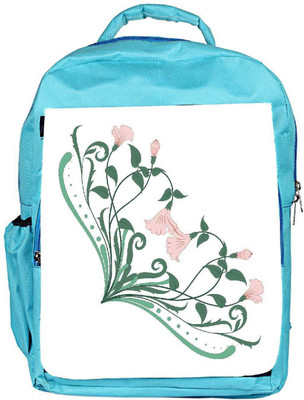 

Snoogg Eco Friendly Canvas Corner Flourish Frame Backpack Rucksack School Travel Unisex Casual Canvas Bag Bookbag Satchel 5 L Backpack(Blue)