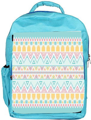 

Snoogg Eco Friendly Canvas Light Blue Aztec Backpack Rucksack School Travel Unisex Casual Canvas Bag Bookbag Satchel 5 L Backpack(Blue)