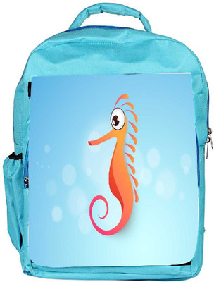 

Snoogg Eco Friendly Canvas Water Animal Cartoons With Hippocampus Sea Horse Backpack Rucksack School Travel Unisex Casual Canvas Bag Bookbag Satchel 5 L Backpack(Blue)