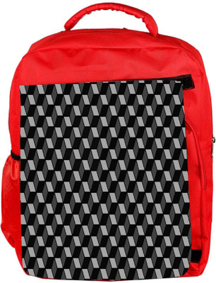 

Snoogg Eco Friendly Canvas Abstract Black And Grey Blocks Designer Backpack Rucksack School Travel Unisex Casual Canvas Bag Bookbag Satchel 5 L Backpack(Red)