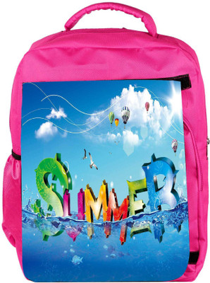 

Snoogg Eco Friendly Canvas Summer Designer Backpack Rucksack School Travel Unisex Casual Canvas Bag Bookbag Satchel 5 L Backpack(Pink)