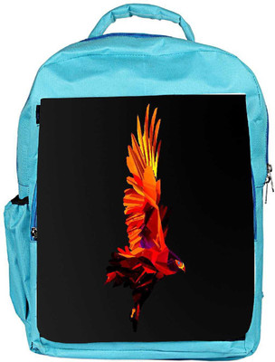 

Snoogg Eco Friendly Canvas Flying Eagle Designer Backpack Rucksack School Travel Unisex Casual Canvas Bag Bookbag Satchel 5 L Backpack(Blue)