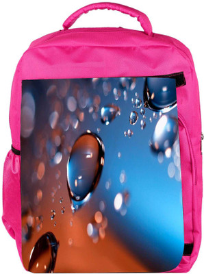 

Snoogg Eco Friendly Canvas Focused Bubbles Designer Backpack Rucksack School Travel Unisex Casual Canvas Bag Bookbag Satchel 5 L Backpack(Pink)