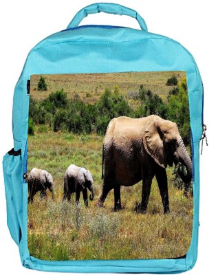 

Snoogg Eco Friendly Canvas Elephant Walking In Water Designer Backpack Rucksack School Travel Unisex Casual Canvas Bag Bookbag Satchel 5 L Backpack(Blue)