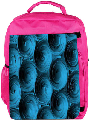

Snoogg Eco Friendly Canvas Blue Spiral Backpack Rucksack School Travel Unisex Casual Canvas Bag Bookbag Satchel 5 L Backpack(Pink)