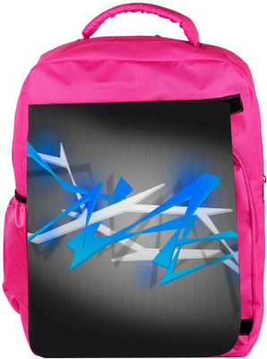

Snoogg Eco Friendly Canvas Blue Spiky Abstract Background Backpack Rucksack School Travel Unisex Casual Canvas Bag Bookbag Satchel 5 L Backpack(Pink)