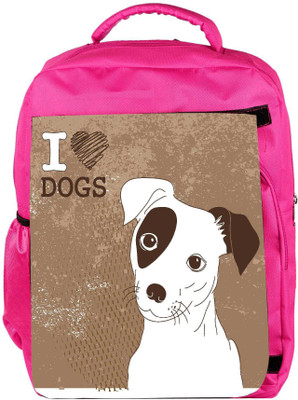 

Snoogg Eco Friendly Canvas Cute Jack Russell Terrier Brilliant Card For Doglovers Backpack Rucksack School Travel Unisex Casual Canvas Bag Bookbag Satchel 5 L Backpack(Pink)