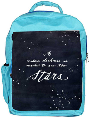 

Snoogg Eco Friendly Canvas Darkness To See The Stars Backpack Rucksack School Travel Unisex Casual Canvas Bag Bookbag Satchel 5 L Backpack(Blue)