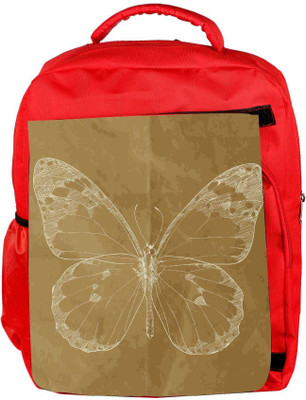 

Snoogg Eco Friendly Canvas Vector Illustration Of A Monarch Butterfly Hand Draw Backpack Rucksack School Travel Unisex Casual Canvas Bag Bookbag Satchel 5 L Backpack(Red)