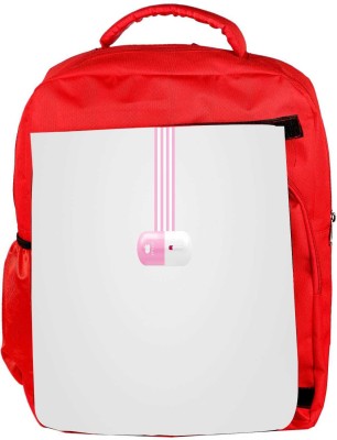 

Snoogg Eco Friendly Canvas Pink Ipod Designer Backpack Rucksack School Travel Unisex Casual Canvas Bag Bookbag Satchel 5 L Backpack(Red)