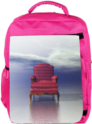 

Snoogg Eco Friendly Canvas Chair Backpack Rucksack School Travel Unisex Casual Canvas Bag Bookbag Satchel 5 L Backpack(Pink)
