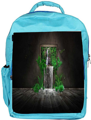

Snoogg Eco Friendly Canvas Anywalls Designer Backpack Rucksack School Travel Unisex Casual Canvas Bag Bookbag Satchel 5 L Backpack(Blue)