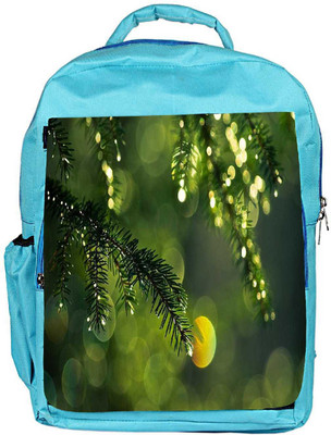 

Snoogg Eco Friendly Canvas Dew Drops In Trees Designer Backpack Rucksack School Travel Unisex Casual Canvas Bag Bookbag Satchel 5 L Backpack(Blue)