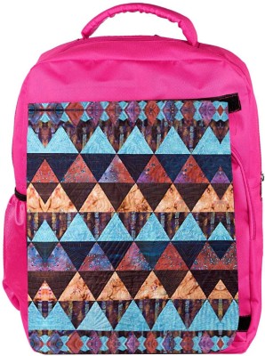 

Snoogg Eco Friendly Canvas Aztec Pattern Maroon Blue Backpack Rucksack School Travel Unisex Casual Canvas Bag Bookbag Satchel 5 L Backpack(Pink)