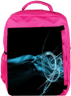 

Snoogg Eco Friendly Canvas Blue Smoke Designer Backpack Rucksack School Travel Unisex Casual Canvas Bag Bookbag Satchel 5 L Backpack(Pink)
