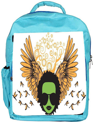 

Snoogg Eco Friendly Canvas Abstract Emblem Backpack Rucksack School Travel Unisex Casual Canvas Bag Bookbag Satchel 5 L Backpack(Blue)