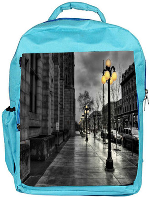 

Snoogg Eco Friendly Canvas Night At Street Designer Backpack Rucksack School Travel Unisex Casual Canvas Bag Bookbag Satchel 5 L Backpack(Blue)
