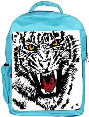 

Snoogg Eco Friendly Canvas Sketch Of White Tiger Vector Illustration Backpack Rucksack School Travel Unisex Casual Canvas Bag Bookbag Satchel 5 L Backpack(Blue)