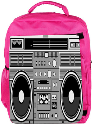 

Snoogg Eco Friendly Canvas Casette Tape Backpack Rucksack School Travel Unisex Casual Canvas Bag Bookbag Satchel 5 L Backpack(Pink)
