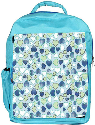 

Snoogg Eco Friendly Canvas Crystals Colourful Backpack Rucksack School Travel Unisex Casual Canvas Bag Bookbag Satchel 5 L Backpack(Blue)