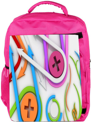 

Snoogg Eco Friendly Canvas Be Positive Designer Backpack Rucksack School Travel Unisex Casual Canvas Bag Bookbag Satchel 5 L Backpack(Pink)