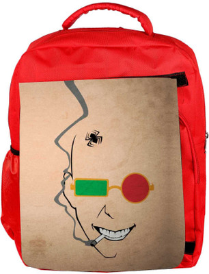 

Snoogg Eco Friendly Canvas Naughty Minimal Backpack Rucksack School Travel Unisex Casual Canvas Bag Bookbag Satchel 5 L Backpack(Red)