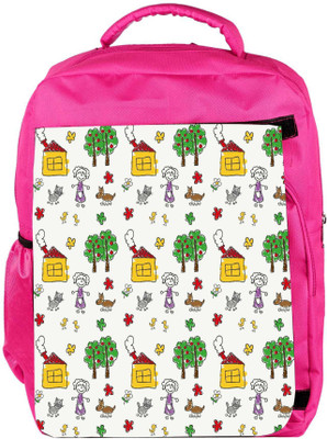 

Snoogg Eco Friendly Canvas Girls In The Park Designer Backpack Rucksack School Travel Unisex Casual Canvas Bag Bookbag Satchel 5 L Backpack(Pink)