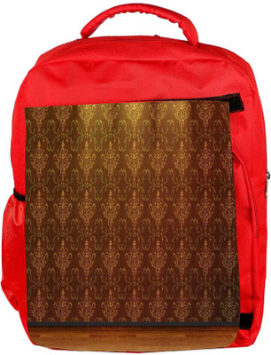 

Snoogg Eco Friendly Canvas Abstract Wall Design Designer Backpack Rucksack School Travel Unisex Casual Canvas Bag Bookbag Satchel 5 L Backpack(Red)