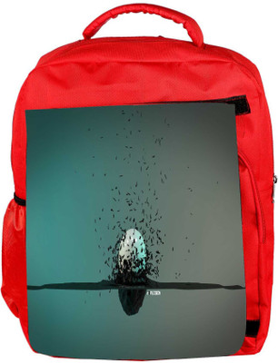 

Snoogg Eco Friendly Canvas Explosion Around A Sphere Designer Backpack Rucksack School Travel Unisex Casual Canvas Bag Bookbag Satchel 5 L Backpack(Red)
