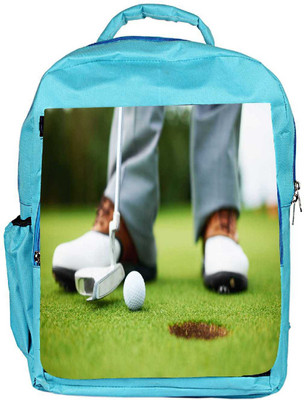 

Snoogg Eco Friendly Canvas Ball And Hole Designer Backpack Rucksack School Travel Unisex Casual Canvas Bag Bookbag Satchel 5 L Backpack(Blue)