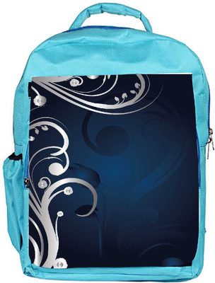 

Snoogg Eco Friendly Canvas Abstract Background Backpack Rucksack School Travel Unisex Casual Canvas Bag Bookbag Satchel 5 L Backpack(Blue)