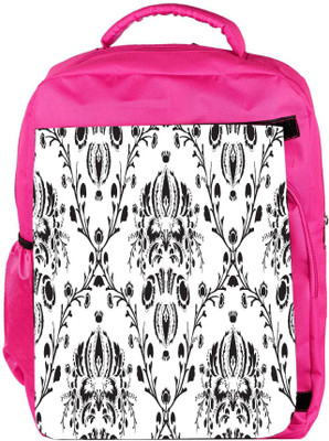 

Snoogg Eco Friendly Canvas Grey Pattern White Designer Backpack Rucksack School Travel Unisex Casual Canvas Bag Bookbag Satchel 5 L Backpack(Pink)