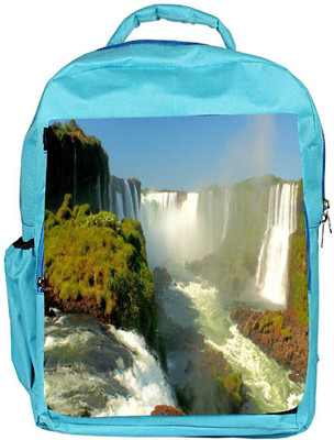 

Snoogg Eco Friendly Canvas Huge Waterfall Designer Backpack Rucksack School Travel Unisex Casual Canvas Bag Bookbag Satchel 5 L Backpack(Blue)