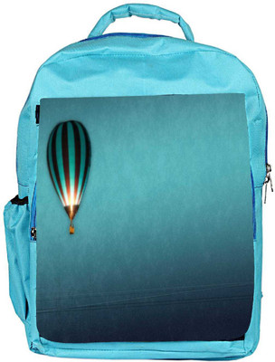 

Snoogg Eco Friendly Canvas Parachute Balloons Designer Backpack Rucksack School Travel Unisex Casual Canvas Bag Bookbag Satchel 5 L Backpack(Blue)