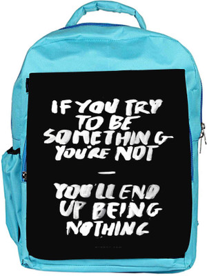 

Snoogg Eco Friendly Canvas Something You Must Be Backpack Rucksack School Travel Unisex Casual Canvas Bag Bookbag Satchel 5 L Backpack(Blue)